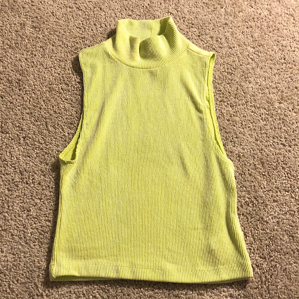 Neon green/yellow with no sleeves